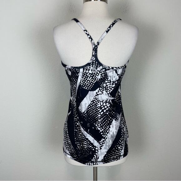 Lululemon Power Y Knit Tank Top Static Mist White Black 10 - Picture 5 of 7